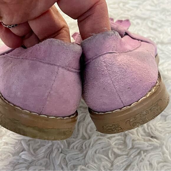 Janie and Jack Purple Suede Loafers - Picture 7 of 11